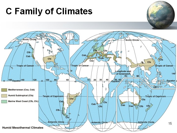 C Family of Climates 15 