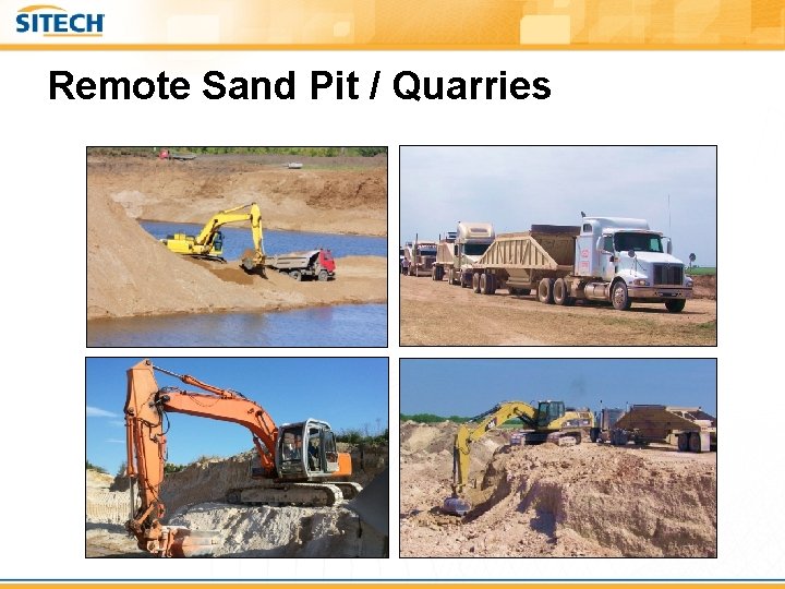 Remote Sand Pit / Quarries 