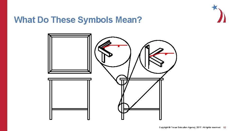 What Do These Symbols Mean? Copyright © Texas Education Agency, 2017. All rights reserved.