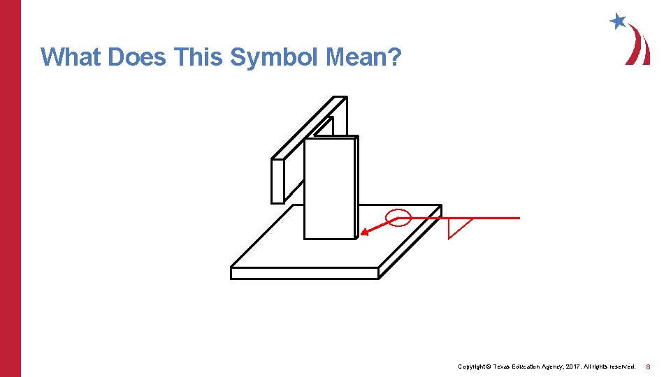 What Does This Symbol Mean? Copyright © Texas Education Agency, 2017. All rights reserved.