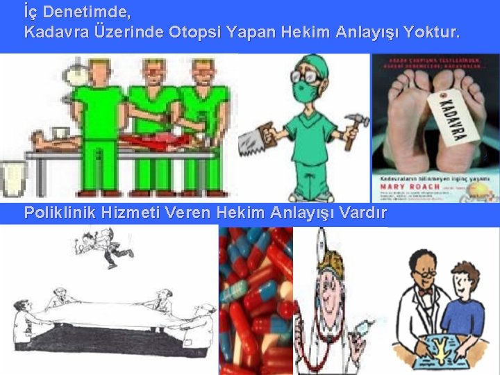  İç Denetimde, Kadavra Üzerinde Otopsi Yapan Hekim Anlayışı Yoktur. Poliklinik Hizmeti Veren Hekim