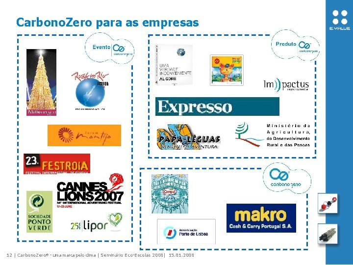 Carbono. Zero para as empresas 12 | Carbono. Zero® - uma marca pelo clima