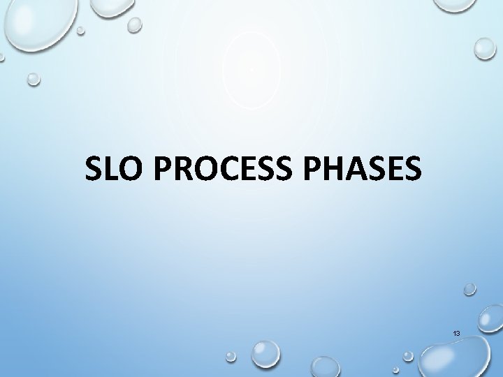 SLO PROCESS PHASES 13 