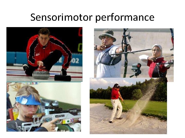 Sensorimotor performance 