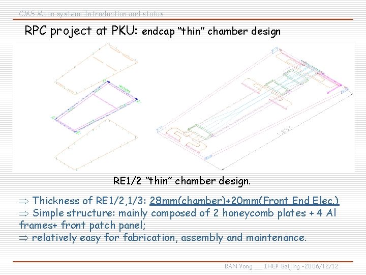 CMS Muon system: Introduction and status RPC project at PKU: endcap “thin” chamber design