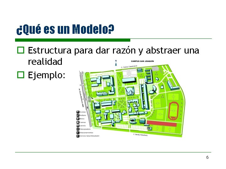 ¿Qué es un Modelo? o Estructura para dar razón y abstraer una realidad o