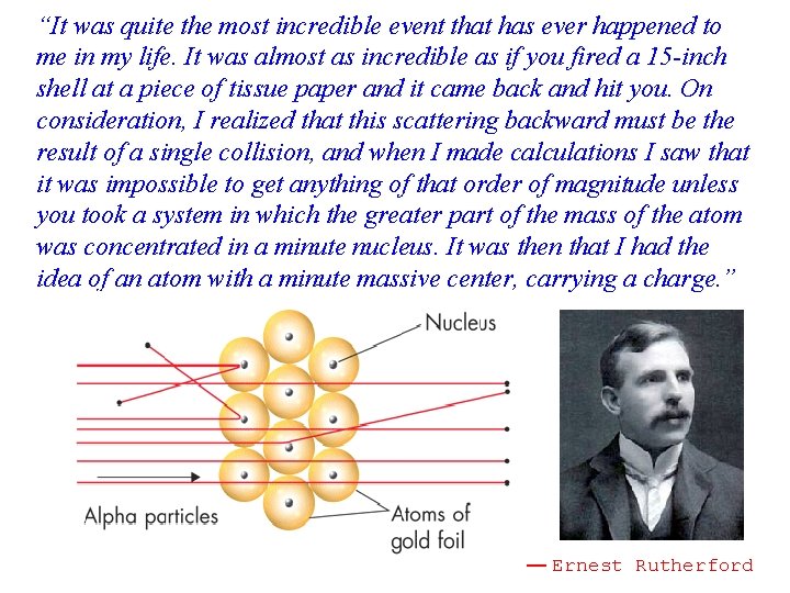 “It was quite the most incredible event that has ever happened to me in