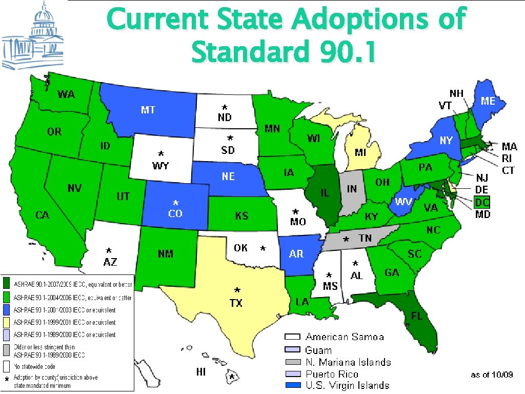 Current State Adoptions of Standard 90. 1 