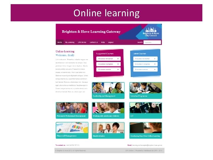 Online learning 