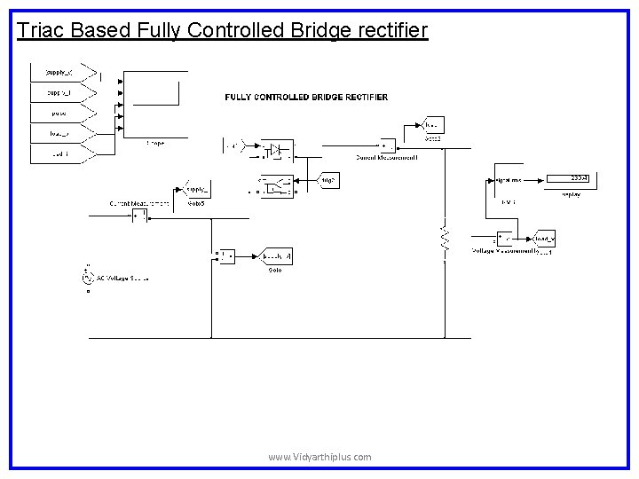 Triac Based Fully Controlled Bridge rectifier www. Vidyarthiplus. com Triac Based Fully Controlled Bridge rectifier www. Vidyarthiplus. com