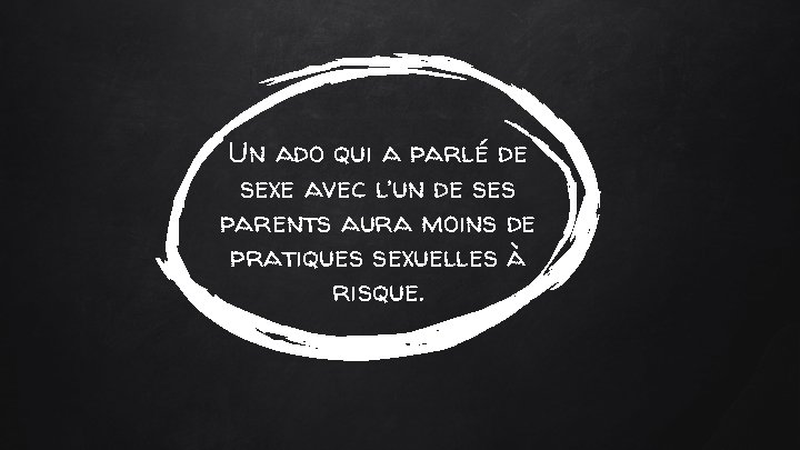 Un ado qui a parlé de sexe avec l’un de ses parents aura moins