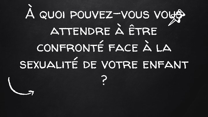 À quoi pouvez-vous attendre à être confronté face à la sexualité de votre enfant