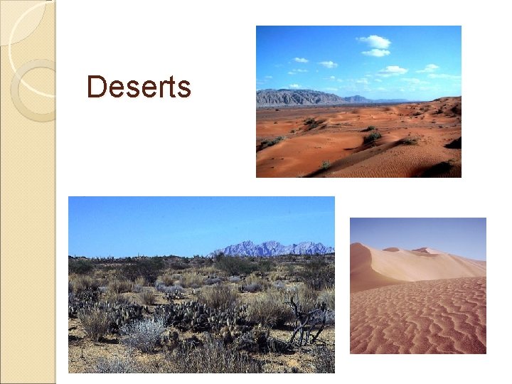 Deserts 