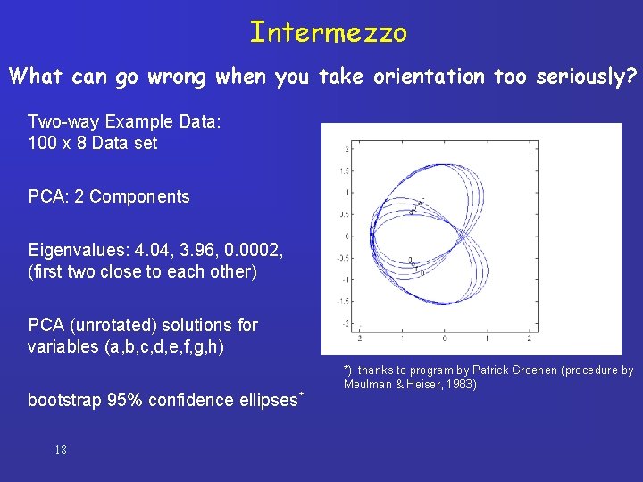 Intermezzo What can go wrong when you take orientation too seriously? Two-way Example Data: