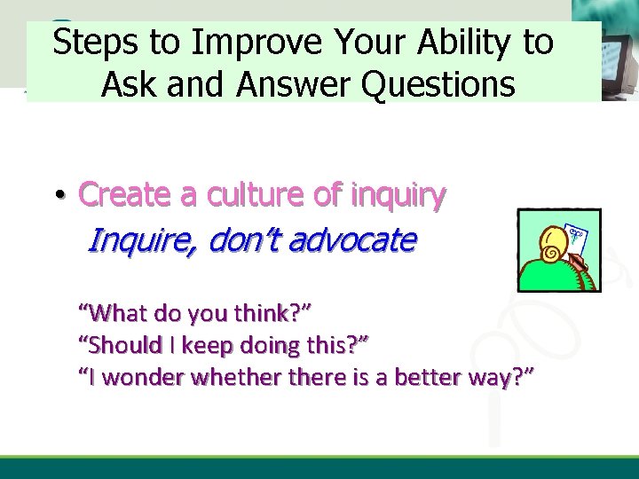 Steps to Improve Your Ability to Ask and Answer Questions ebhc-kt. ksu. edu. sa