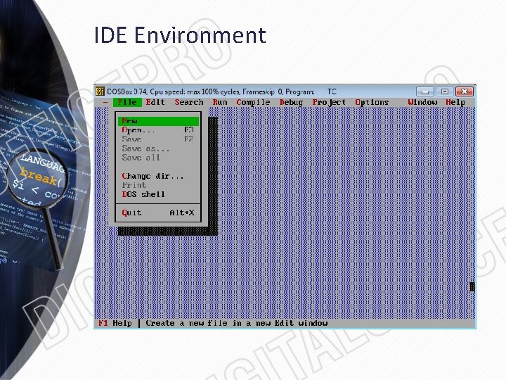 IDE Environment 