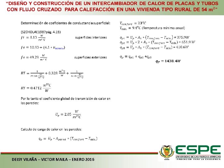  DEISY VILAÑA – VICTOR MAILA – ENERO 2016 