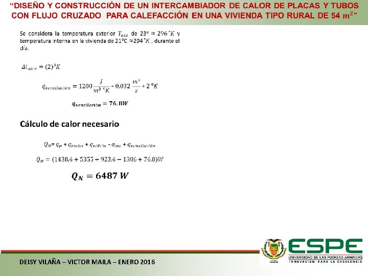  DEISY VILAÑA – VICTOR MAILA – ENERO 2016 