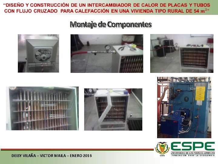 Montaje de Componentes DEISY VILAÑA – VICTOR MAILA – ENERO 2016 