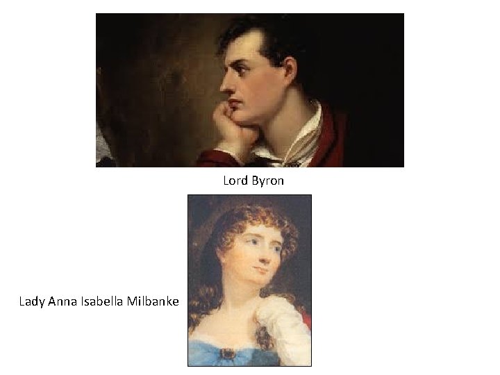 Lord Byron Lady Anna Isabella Milbanke 