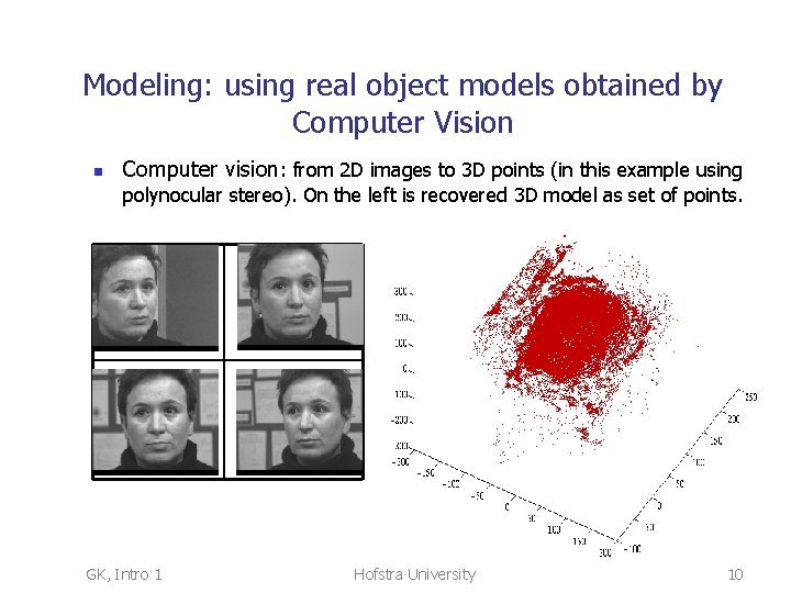 Computer Graphics Gerda Kamberova GK Intro 1 Hofstra