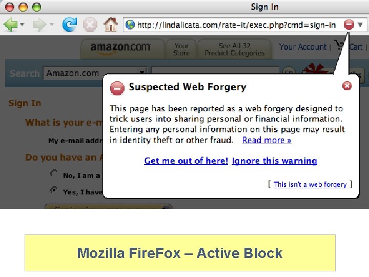 Screenshots Mozilla Fire. Fox – Active Block 