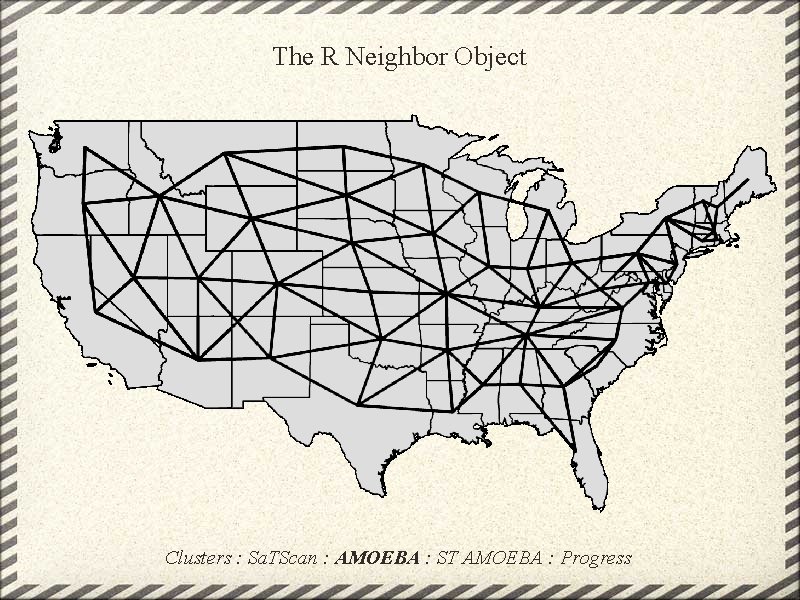 The R Neighbor Object Clusters : Sa. TScan : AMOEBA : ST AMOEBA :