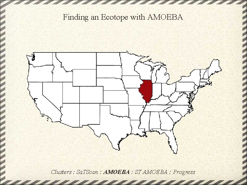 Finding an Ecotope with AMOEBA Clusters : Sa. TScan : AMOEBA : ST AMOEBA