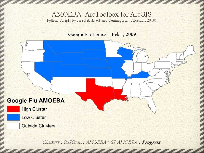 AMOEBA Arc. Toolbox for Arc. GIS Python Scripts by Jared Aldstadt and Yeming Fan