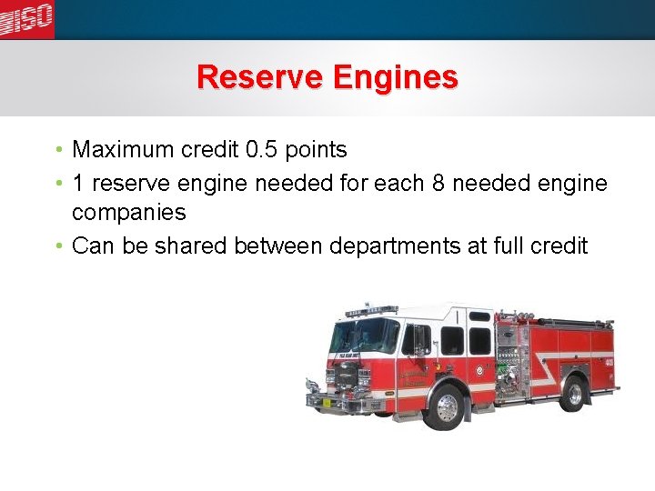 Reserve Engines • Maximum credit 0. 5 points • 1 reserve engine needed for