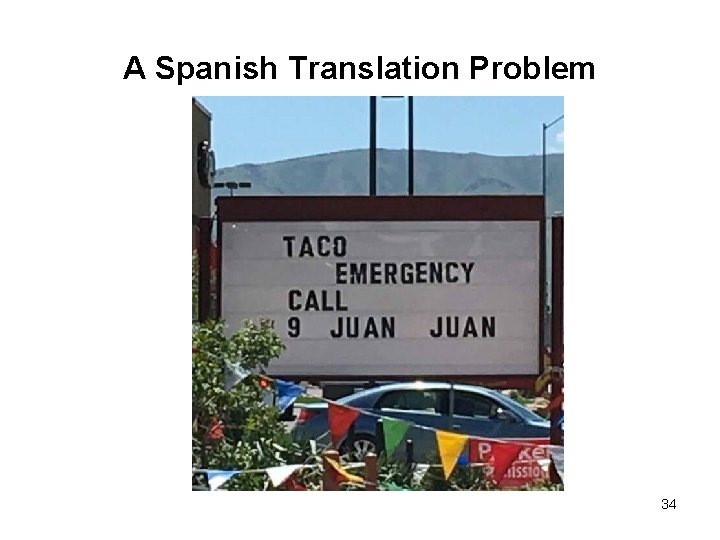 A Spanish Translation Problem 34 