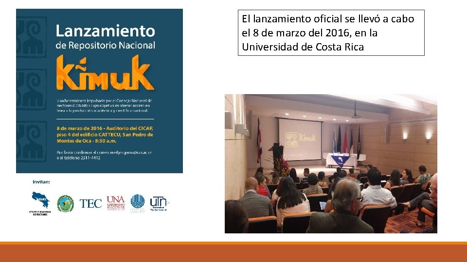 El lanzamiento oficial se llevó a cabo el 8 de marzo del 2016, en