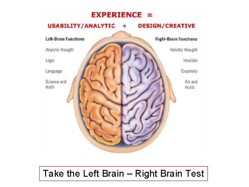 Take the Left Brain – Right Brain Test 