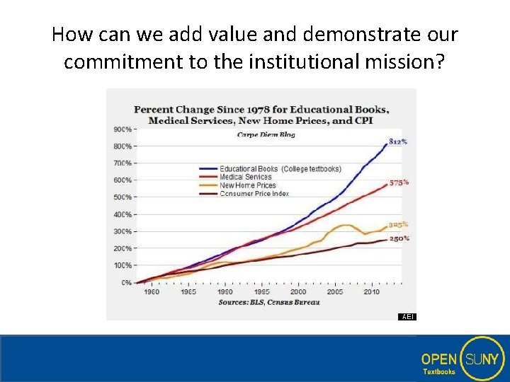 How can we add value and demonstrate our commitment to the institutional mission? 