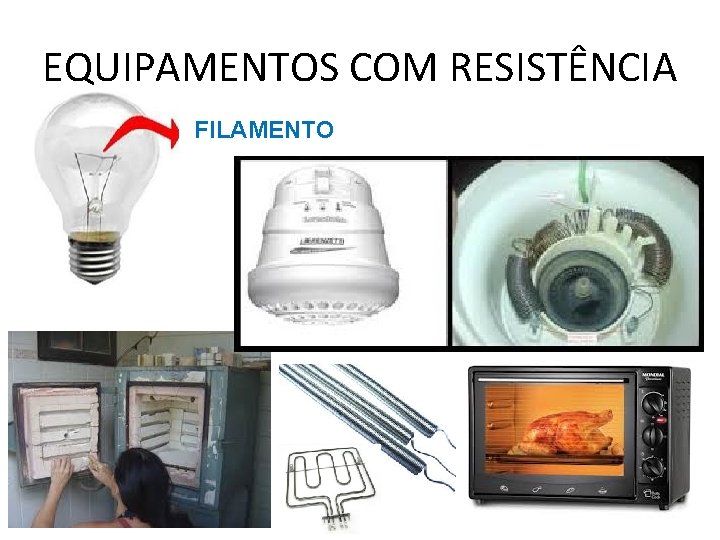 EQUIPAMENTOS COM RESISTÊNCIA FILAMENTO 