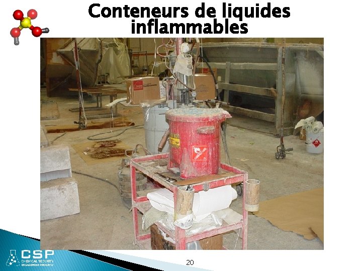 Conteneurs de liquides inflammables 20 