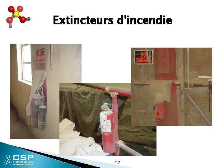 Extincteurs d'incendie 27 