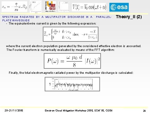 SPECTRUM RADIATED BY A MULTIPACTOR DISCHARGE IN A PLATE WAVEGUIDE PARALLEL- Theory_II (2) -