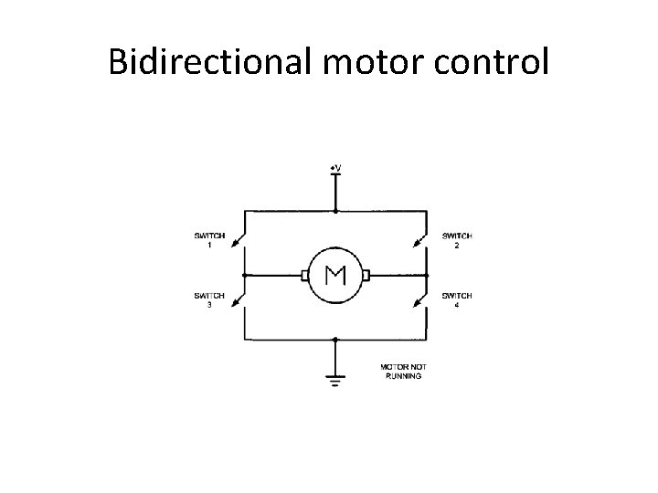 Bidirectional motor control 