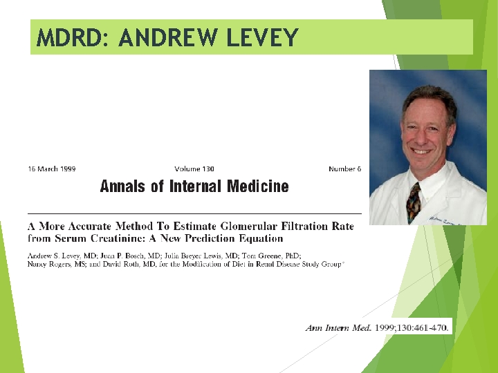 MDRD: ANDREW LEVEY S 