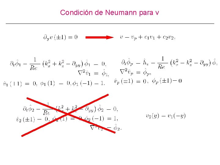 Condición de Neumann para v 