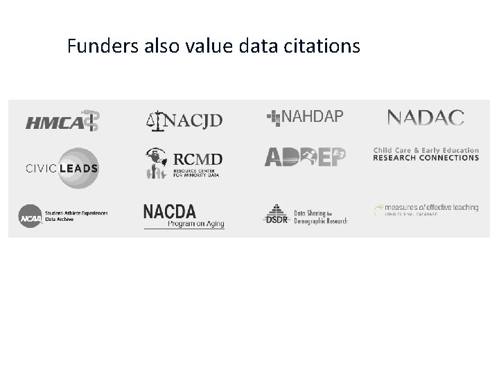 Funders also value data citations 