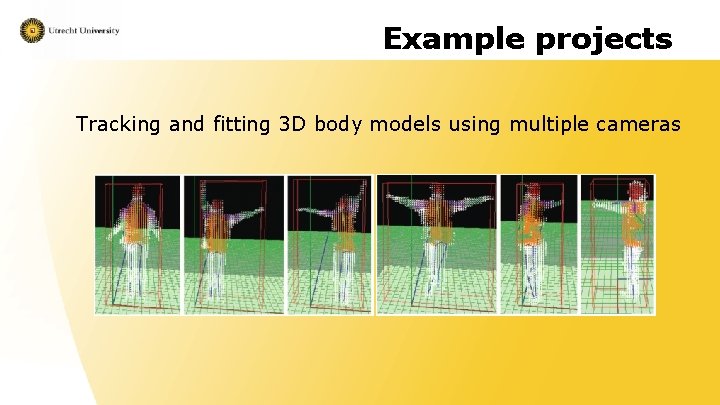 Example projects Tracking and fitting 3 D body models using multiple cameras 