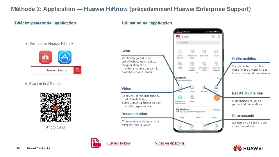 Méthode 2: Application — Huawei Hi. Know (précédemment Huawei Enterprise Support) Téléchargement de l'application