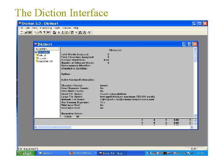 The Diction Interface 