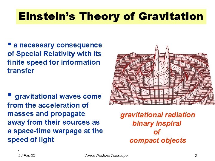 Einstein’s Theory of Gravitation § a necessary consequence of Special Relativity with its finite