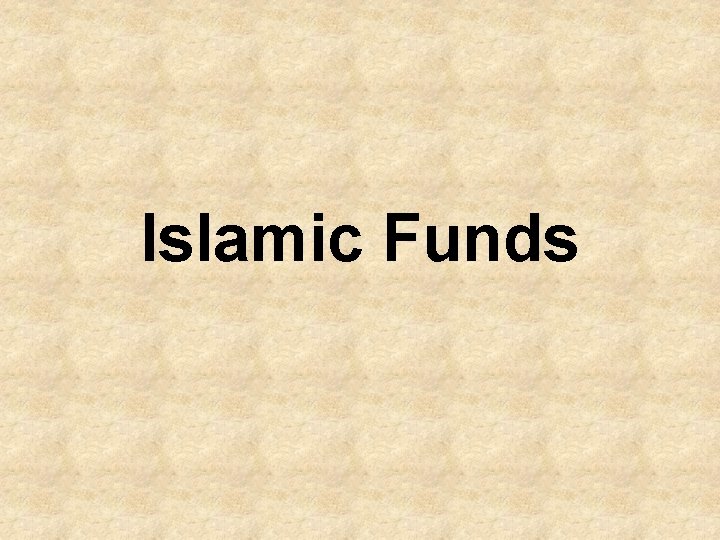 Islamic Funds 