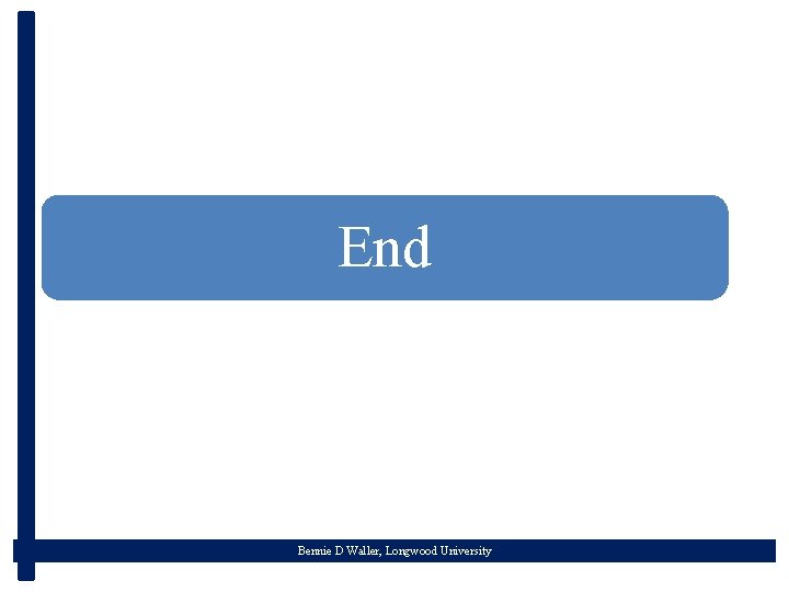 End Bennie D Waller, Longwood University 