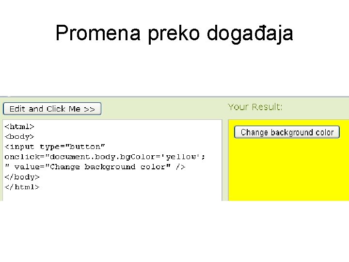 Promena preko događaja 