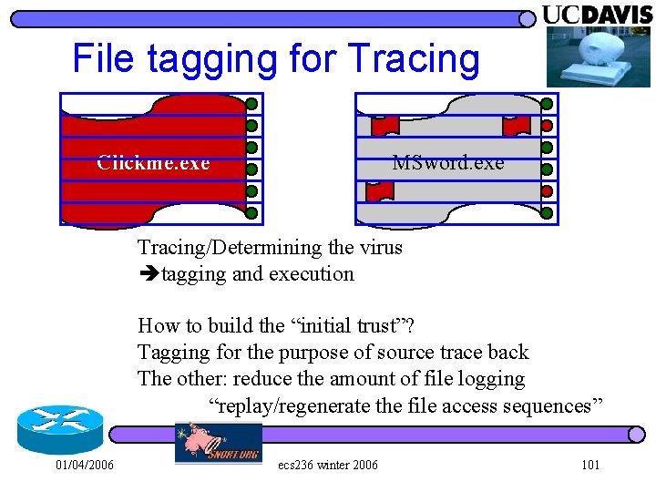 File tagging for Tracing Clickme. exe MSword. exe Tracing/Determining the virus tagging and execution